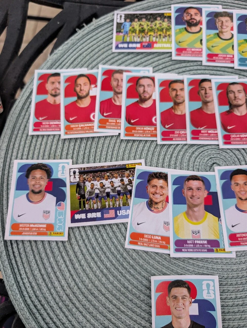 Panini FIFA World Cup 2026 Player Sticker Lot -group D, Usa, PAR, Aus, Tur - Picture 2 of 4